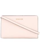Michael Kors - Envelope Crossbody Bag - Women - Leather - One Size, Pink/purple, Leather