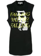 Mcq Alexander Mcqueen - Falling Print Tank Top - Women - Cotton - M, Black, Cotton