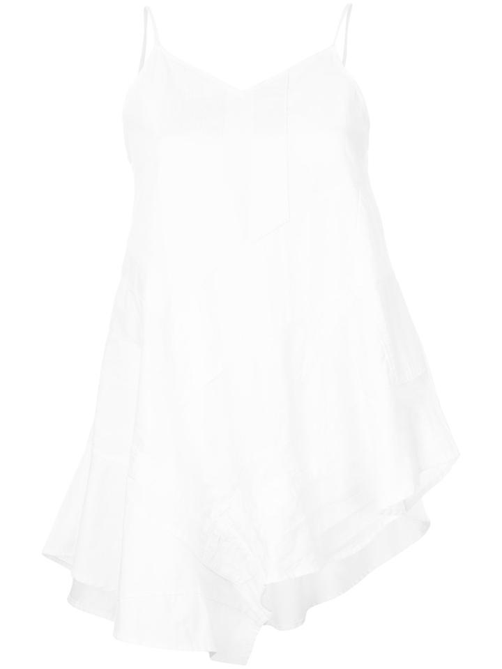 Maison Mihara Yasuhiro Sleeveless Asymmetric Top - White