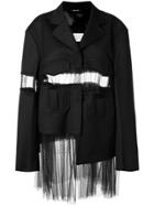 Maison Margiela Sheer Panel Blazer - Black