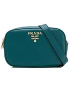 Prada Saffiano Leather Belt Bag - Green
