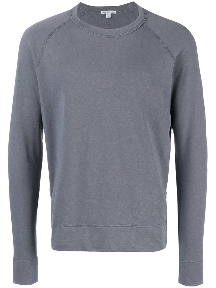 Classic Sweatshirt - Men - Cotton - 1, Grey, Cotton, James Perse
