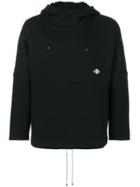 Neil Barrett Geometric Panelled Hoodie - Grey