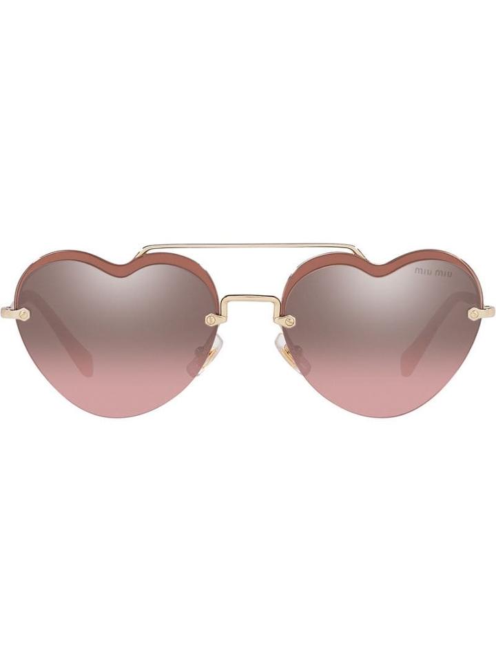 Miu Miu Eyewear Noir Sunglasses - Pink