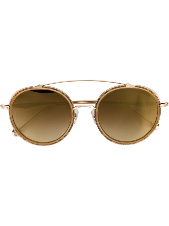 Matsuda Round Framed Sunglasses - Brown