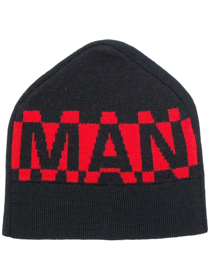 Junya Watanabe Man Man Knitted Beanie - Black