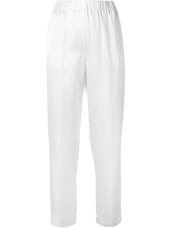 Forte Forte Elasticated Waist Trousers - White