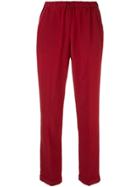 Aspesi Elasticated Waist Trousers - Red