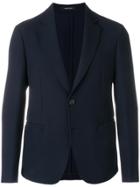 Giorgio Armani Buttoned Up Longsleeved Jacket - Blue