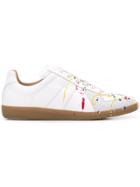 Maison Margiela Replica Paint Low-top Sneakers - White