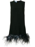 Prada Trim Mini Shift Dress - Black