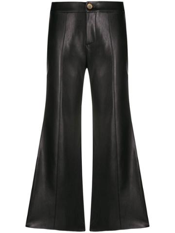Áeron Cropped Flared Trousers - Black