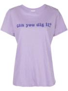 Cinq A Sept Can You Dig It? Printed T-shirt - Purple