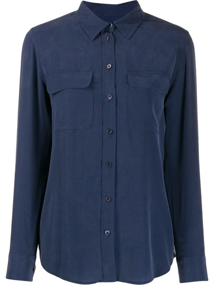 Equipment Flap Pockets Shirt - Blue