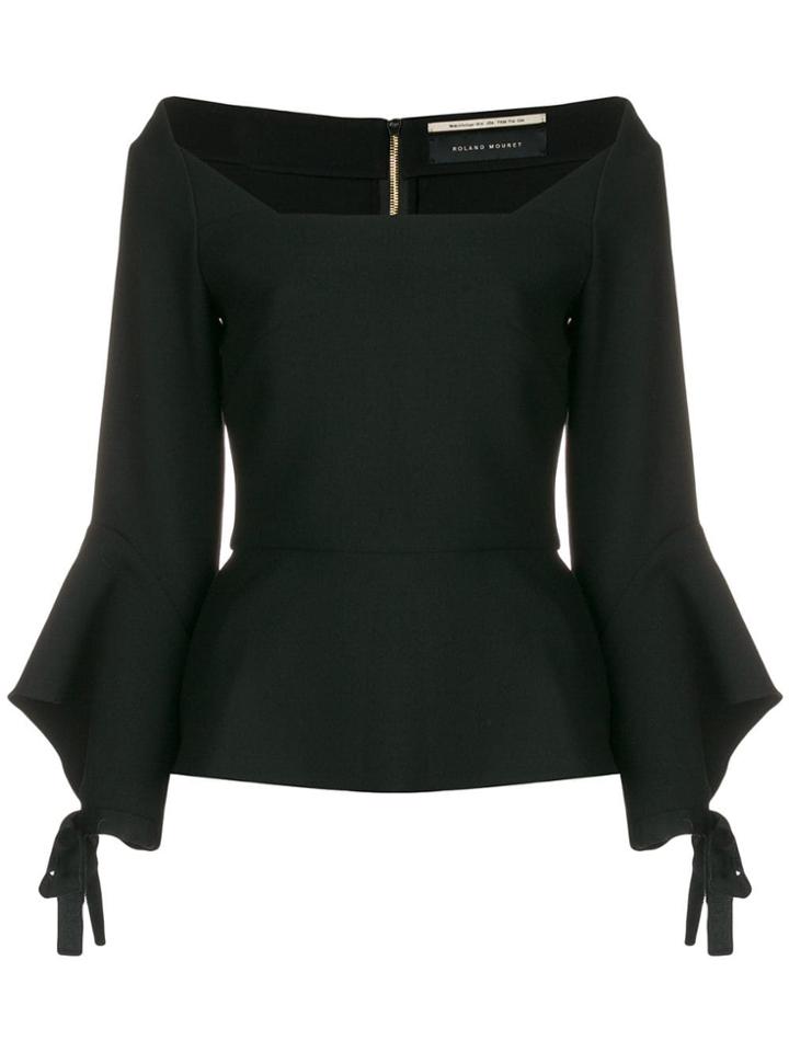 Roland Mouret Off The Shoulder Top - Black