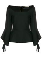 Roland Mouret Off The Shoulder Top - Black