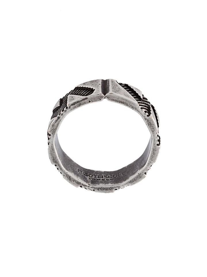 Northskull 'shadowplay' Ring, Men's, Size: T, Metallic