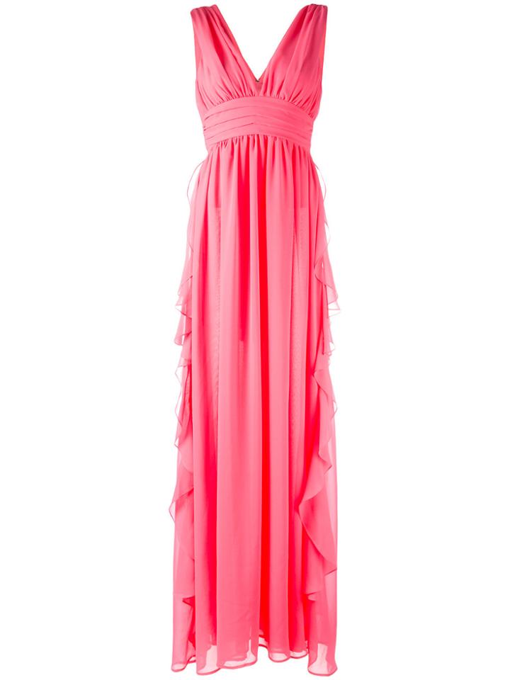 Msgm V-neck Gown - Pink & Purple
