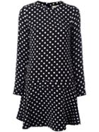 Michael Michael Kors - Dots Print Dress - Women - Polyester - 2, Black, Polyester