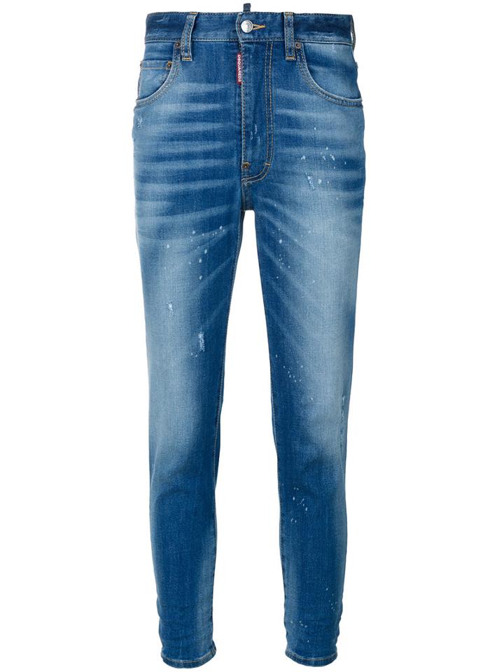 Dsquared2 - High Waisted Jeans - Women - Cotton/elastodiene - 38, Blue, Cotton/elastodiene