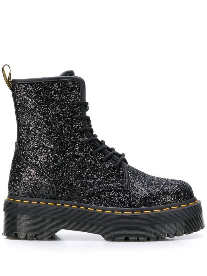 Dr. Martens Sequin Lace-up Boots - Black