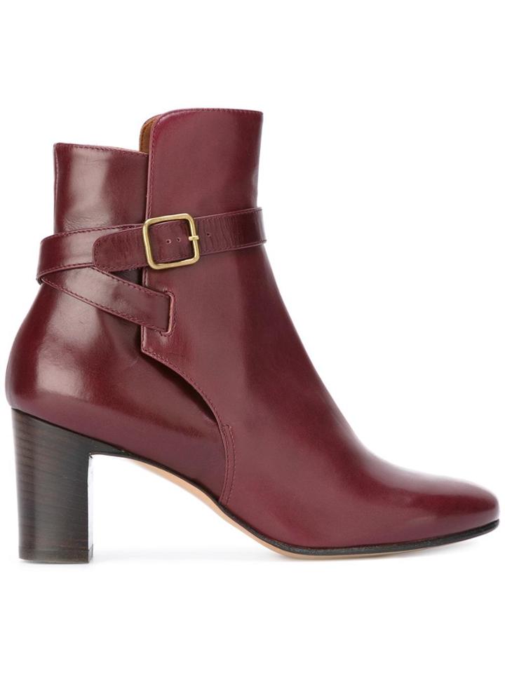 Michel Vivien Myosotis Booties - Pink & Purple