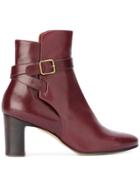 Michel Vivien Myosotis Booties - Pink & Purple