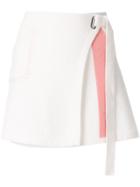 Barrie Cashmere Wrap Mini Skirt - White
