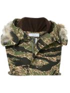 Facetasm Cropped Hooded Gilet - Green