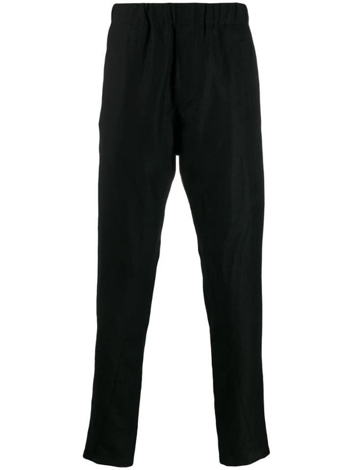 Ann Demeulemeester Elasticated Straight Leg Trousers - Black