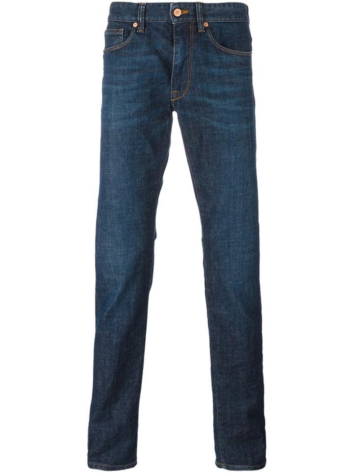 Incotex Regular Jeans, Men's, Size: 33, Blue, Cotton/spandex/elastane