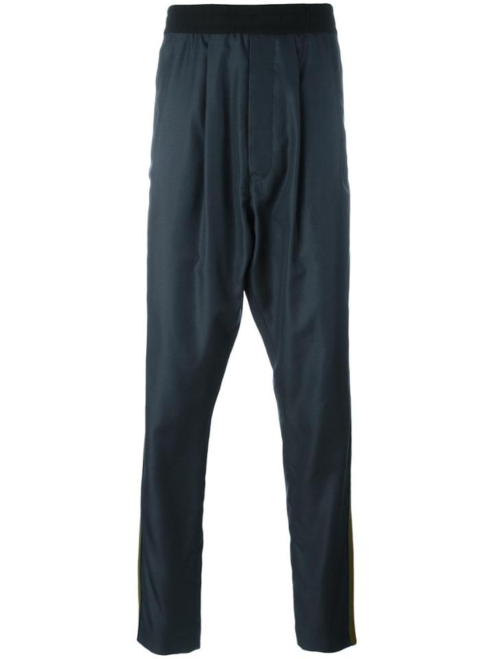 Haider Ackermann Drop-crotch Track Pants - Blue