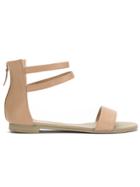 Studio Chofakian Strappy Flat Sandals - Nude & Neutrals