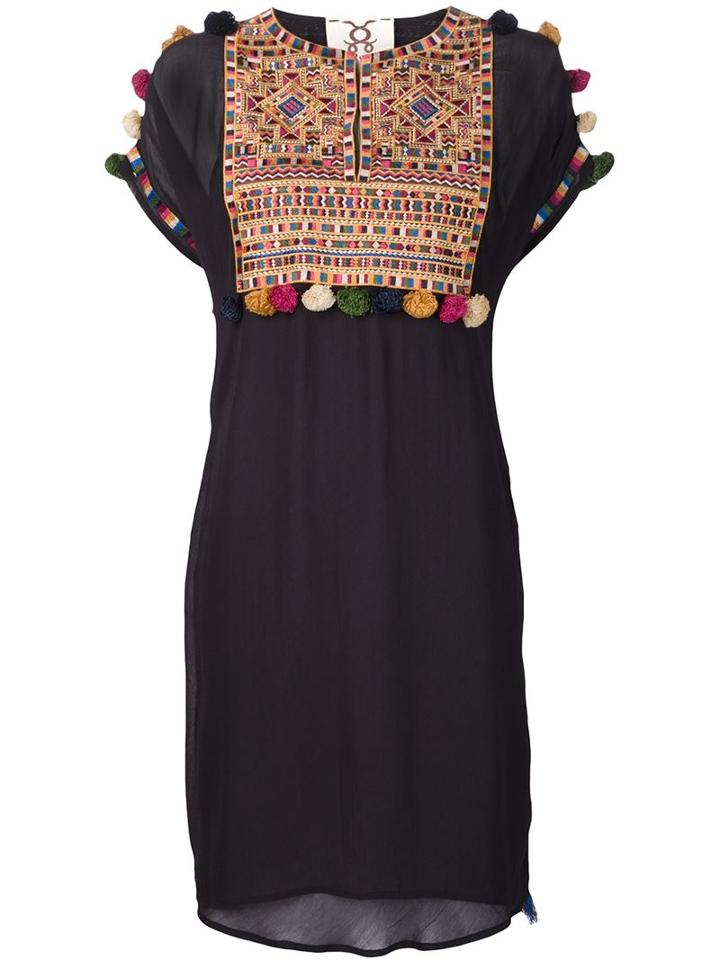 Figue Embroidered Midi Dress