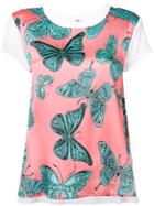 Ultràchic Butterfly Print T-shirt - Pink