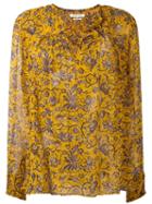 Isabel Marant Étoile 'boden' Blouse, Women's, Size: 34, Yellow/orange, Silk