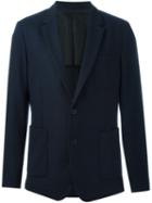Ami Alexandre Mattiussi Pocket Blazer, Men's, Size: 48, Blue, Cotton/polyester/acetate/wool
