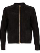 Ajmone Short Leather Jacket - Black