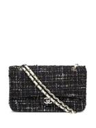 Chanel Pre-owned 2003 Tweed Cc Shoulder Bag - Blue