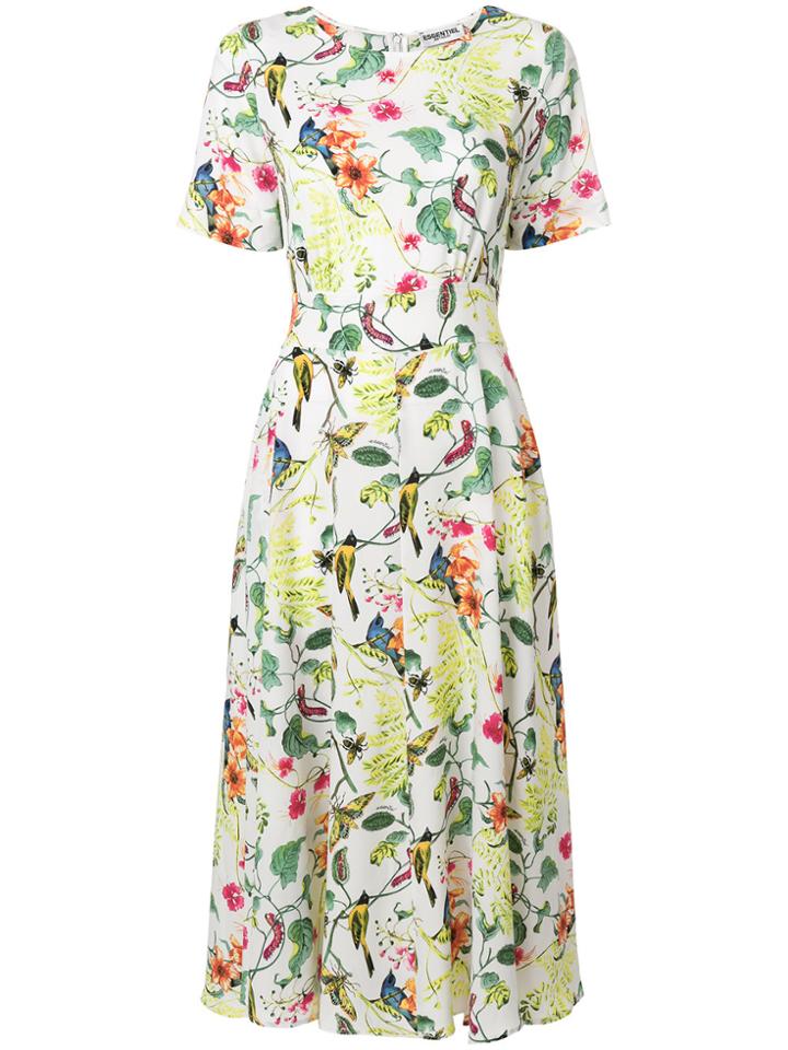 Essentiel Antwerp Floral Print Midi Dress - Multicolour