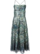 Valentino Spaghetti Strap Lace Dress, Women's, Size: 42, Green, Silk/polyamide/spandex/elastane