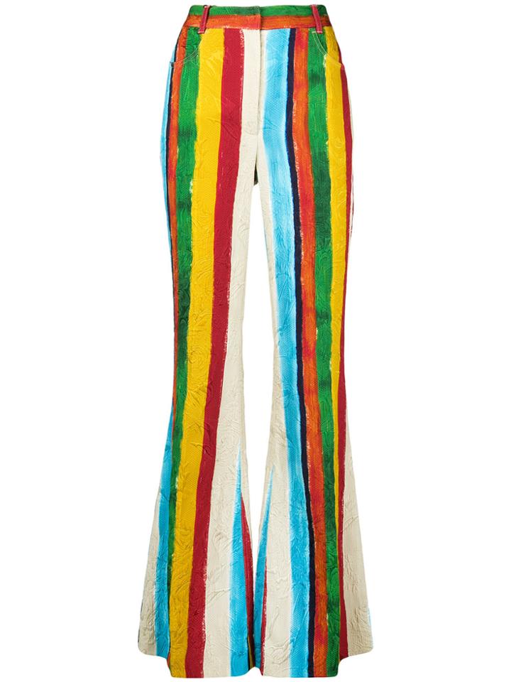 Dolce & Gabbana Printed Brocade Pants - Yellow & Orange