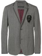 John Varvatos Pinstripe Blazer - Grey