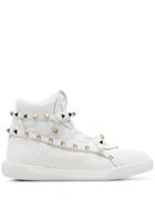 Valentino Garavani Rockstud Hi-top Sneakers - White