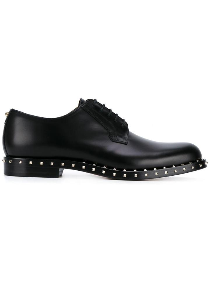 Valentino Valentino Garavani Micro Rockstud Derby Shoes - Black