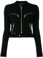 Dsquared2 Zip Front Knitted Cardigan - Black