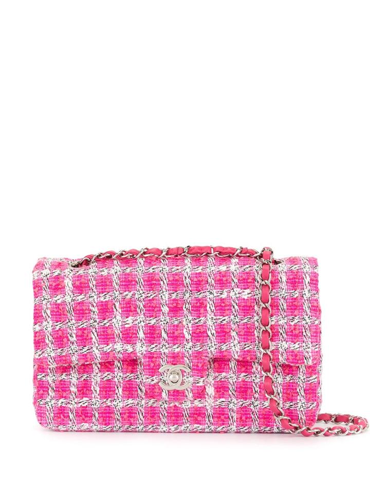 Chanel Pre-owned Cc Double Flap Shoulder Bag - Pink