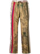 Pierre-louis Mascia Patterned Cropped Trousers - Multicolour