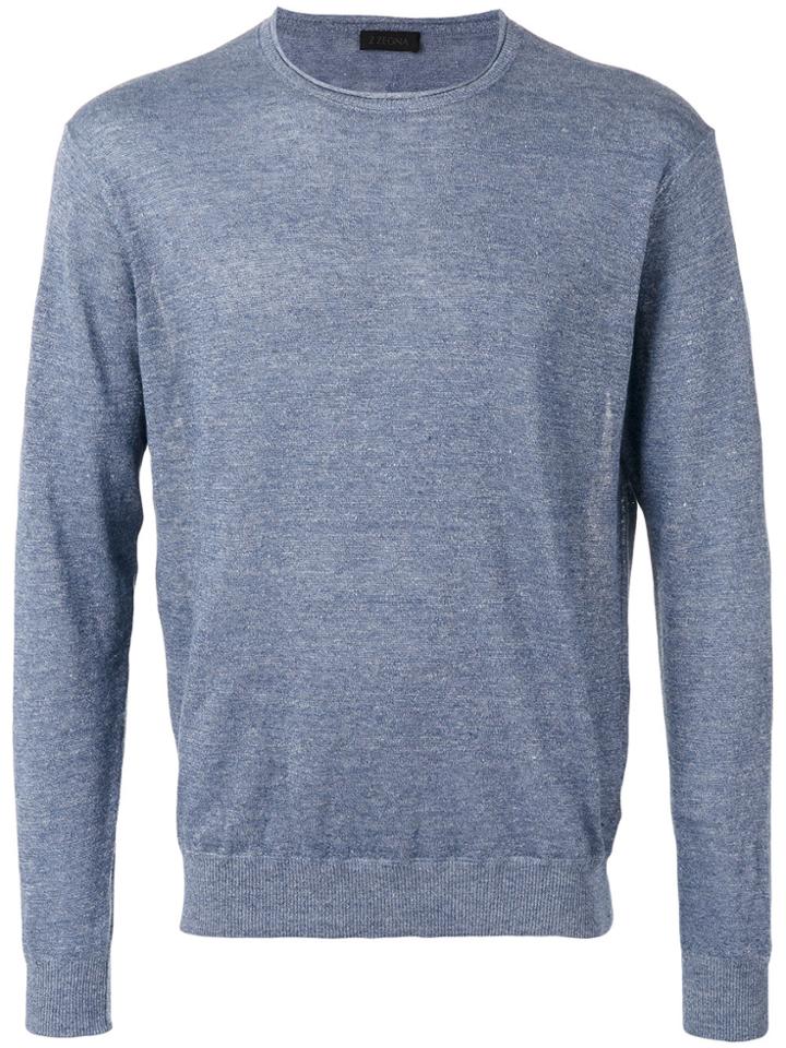 Z Zegna Crewneck Sweater - Blue