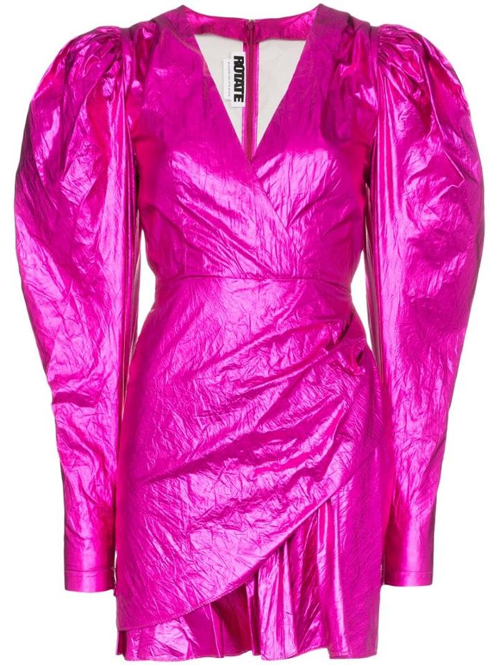 Rotate Puff Sleeve Mini Dress - Pink